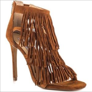 NEW Steve Madden Fringe Suede Heels